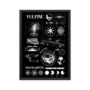 Vulpine Cursed A4 Framed Poster